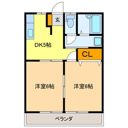 コーポ田村No.3の物件間取画像